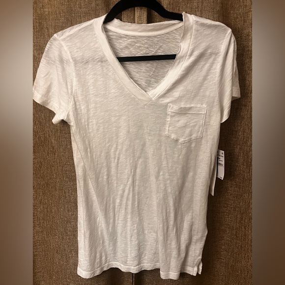Caslon Soft White V-Neck Tee - Picture 1 of 5